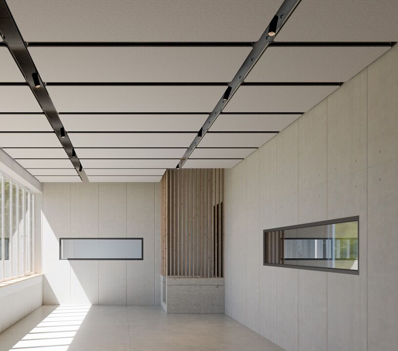 Neue Wand- und Deckenabsorber